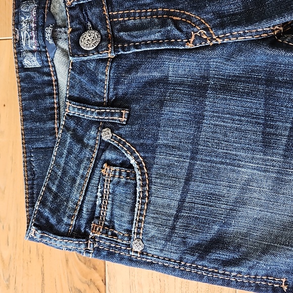 Silver Jeans AIKO Skinny in Dark Wash Blue Denim, Size 27 - Picture 7 of 16